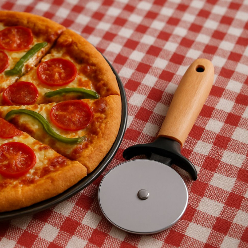Aukščiausios klasės nerūdijančio plieno picos pjaustyklė