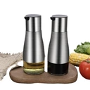 Stiklinis aliejaus buteliukas su dozatoriumi   – 2 vnt. po 320 ml
