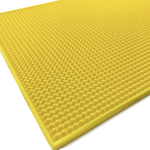 Indų džiovyklė barui ir virtuvei – neslystanti XXL 45×30 cm, geltona  džiovinimo kilimėlis