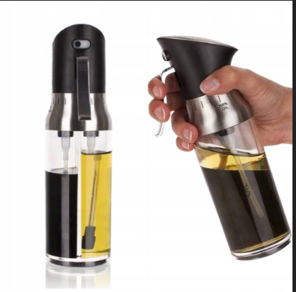 Aliejaus ir vinaigretės purškiklis 2in1 Acto aliejaus dozatorius 200ml