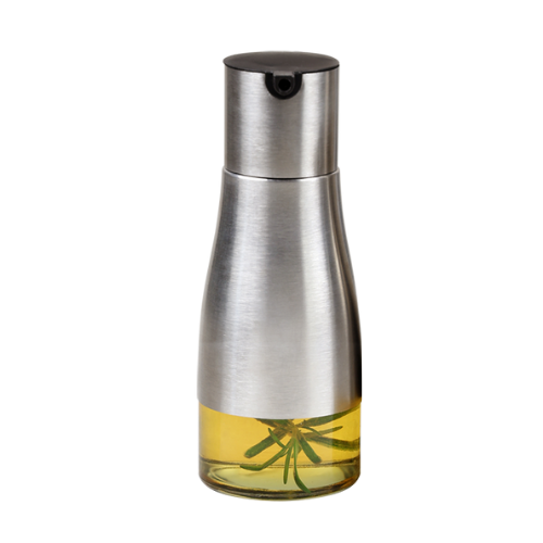 Stiklinis aliejaus buteliukas su dozatoriumi   – 2 vnt. po 320 ml
