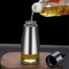 Stiklinis aliejaus buteliukas su dozatoriumi   – 2 vnt. po 320 ml