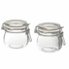 Rinkinys HERMETINIAI Uždarytas stiklainis 2 x 1000 ml + 2 x 500 ml stiklainiai