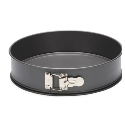Apvali torto kepimo forma 27 cm XXL – nelimpanti, plieninė forma,