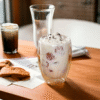 Termo stiklinės 350 ml latte kavai su dvigubomis sienelėmis – 2 vnt. rinkinys