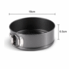 Apvali torto kepimo forma 18 cm – nelimpanti, plieninė