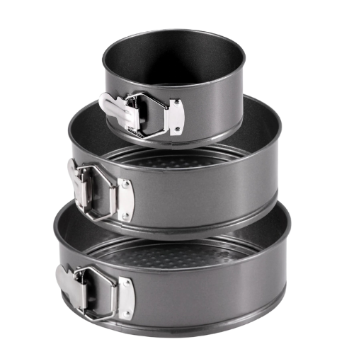Apvali torto kepimo forma 16 cm – nelimpanti, plieninė