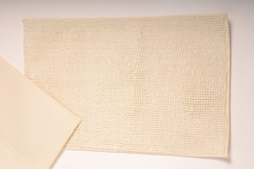 Vonios kambario kilimėlis „Noodles short“ – smėlio spalvos, minkštas ir neslystantis, 50 × 80 cm