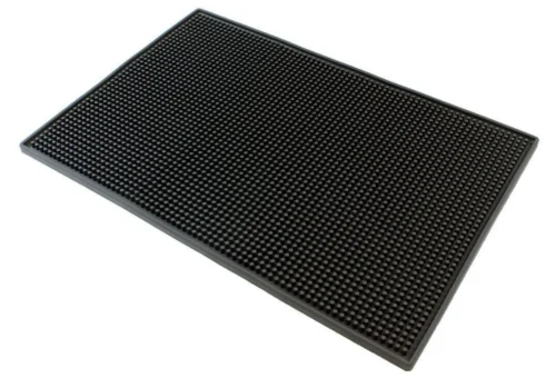 Indų džiovyklė barui ir virtuvei – neslystanti XXL 45×30 cm, juoda Džiovinimo kilimėlis