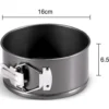 Apvali torto kepimo forma 16 cm – nelimpanti, plieninė