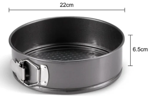 Metalinė torto kepimo forma, skersmuo 22 cm