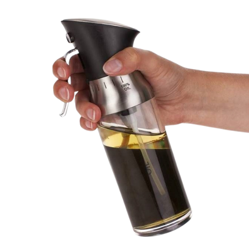 Aliejaus ir acto purkštuvas 200 ml – 2 viename stiklinis dozatorius maisto gamybai