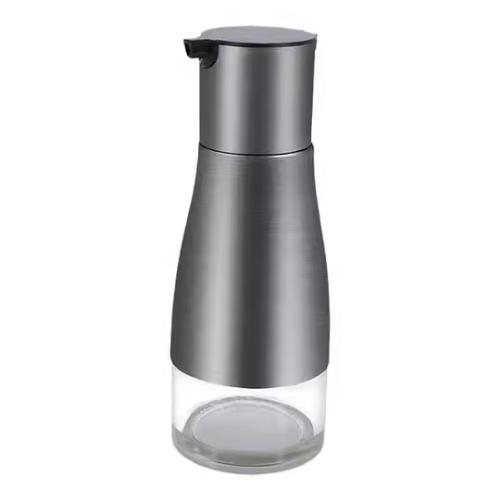 Stiklinis aliejaus buteliukas su dozatoriumi   – 2 vnt. po 320 ml