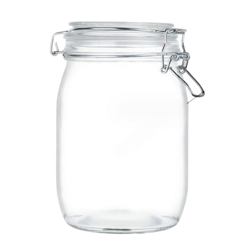 Rinkinys HERMETINIAI Uždarytas stiklainis 2 x 1000 ml + 2 x 500 ml stiklainiai