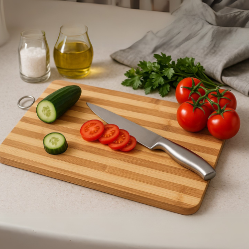Bambukinės pjaustymo lentelės – 2 dalių rinkinys, 45×32 cm + 30×20 cm