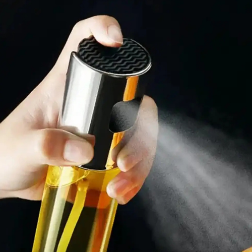 Stiklinis aliejaus purkštuvas 100 ml – pakartotinai pripildomas, alyvuogių aliejui, actui ir kepimui, rinkinys 2 vnt.