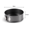 Apvali torto kepimo forma 21 cm – nelimpanti, plieninė