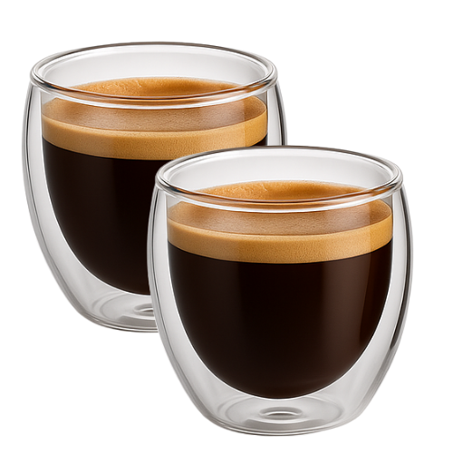Termo stiklinė 250 ml latte kavai su dvigubomis sienelėmis – 1 vnt.